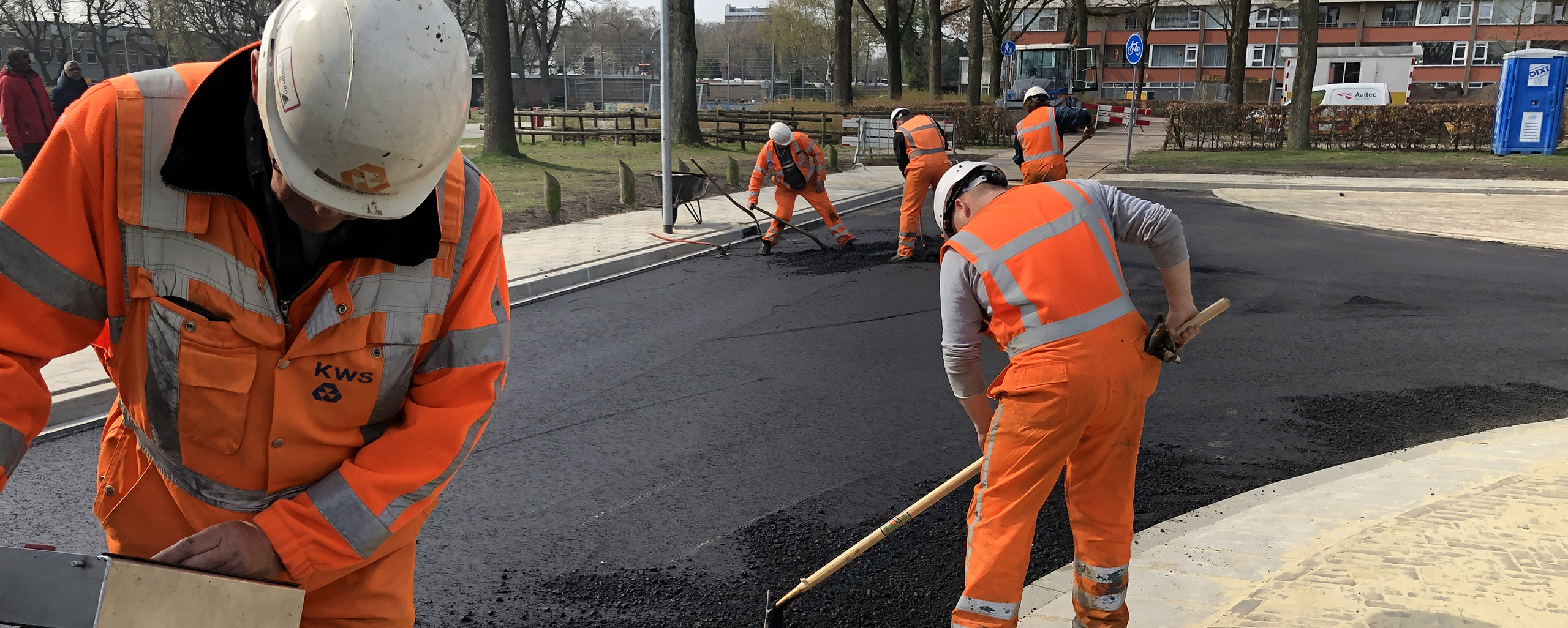 Asphalt Construction Workers